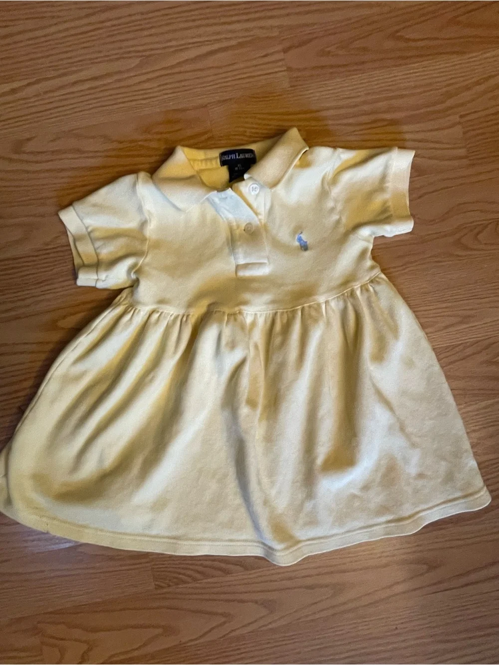Ralph Lauren Pale Butter Yellow Polo Dress for Kids